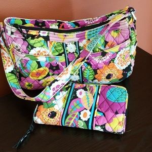 Vera Bradley bag and wallet set